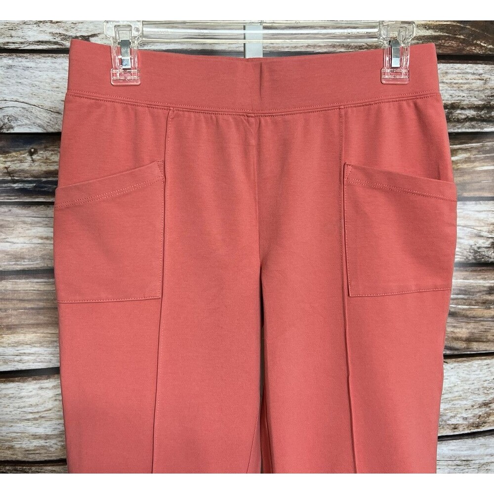 D&Co Active Women's Pull On Capri Pants Pockets Size XS Tangerine